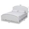 Baxton Studio Elise Transitional White Finished Wood Full Size Storage Platform Bed 168-10827 - alternate 2